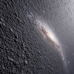 Detailed View of a Cosmic Landscape with Textured Space Background