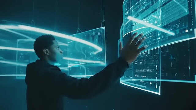 Analyzing the Future A Futuristic Interface with Data and Information &ndash; Generative Session