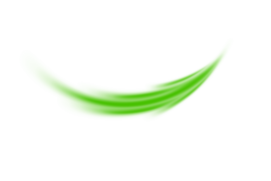 Green glowing light trail vector - green line effect, winding green path, wave , curved energy vortex, futuristic background on a transparent PNG background	