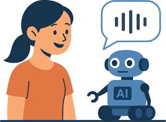 AI-powered language pronunciation trainer Illustration