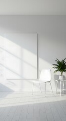 白の静寂、光と影の空間