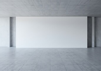 コンクリート空間の静寂と白壁の余白