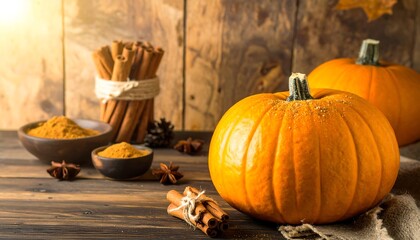 Autumn Pumpkins and Spices