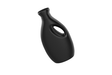 plastic container for liquid detergent isolated on white background. 3d illustration