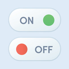 Switcher On/Off – Skeuomorphism UI