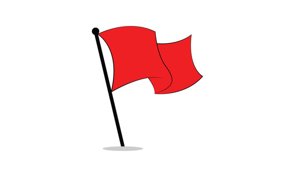 Red flags. Red flag icon set, start and finish symbols. Target symbols .Vector&nbsp;illustration&nbsp;.&nbsp;EPS&nbsp;10&nbsp;.