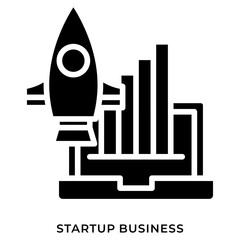 Startup Business Glyph Icon