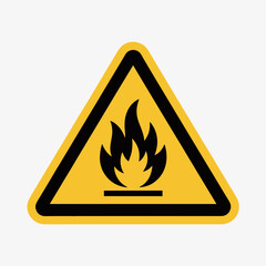 fire warning sign