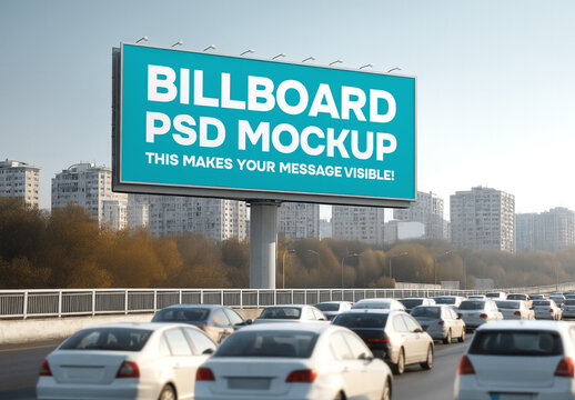 Large Highway billboard mockup