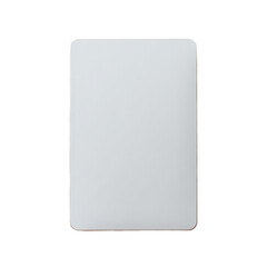 Blank rectangular white object
