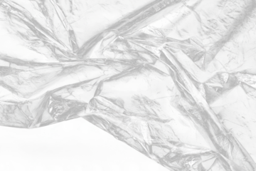 plastic overlay texture of realistic crumpled transparent plastic film wrap on black background, wrinkled stretched plastic effect