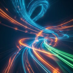 Fototapeta premium abstract background with glowing lines, Abstract Background with Glowing Lines Design, Vibrant Glowing Lines Pattern Image, Abstract Texture with Glowing Lines Artwork, Glowing Lines Background Elemen