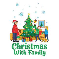 Aesthetic Merry Christmas Graphic Santa Claus