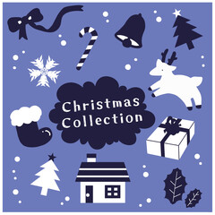 クリスマスのかわいい素材セット