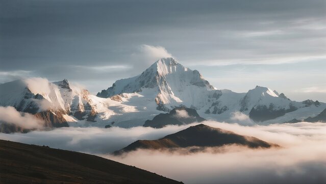 sunrise over the mountains,Nanga Parbat Peak in the Himalayas