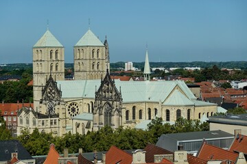 Münster - Dom vom Stadthaus gesehen