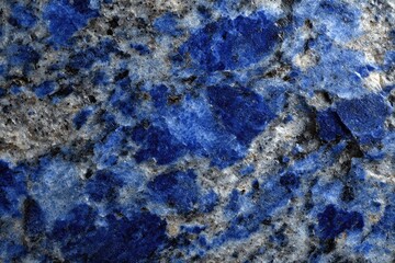 Close-up view of a blue granite slab