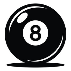 black billiard ball
