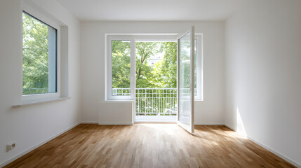 empty room with window