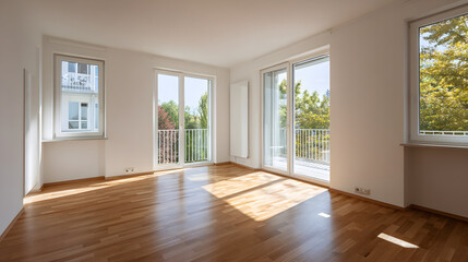 empty room with window