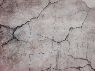 Weathered Texture: A close-up captures the intricate, weathered texture of a gray surface, revealing a network of cracks and imperfections that tell a story of time and exposure. 