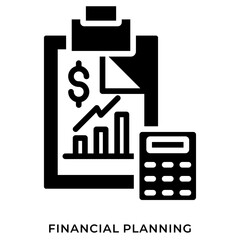 Financial Planning Glyph Icon