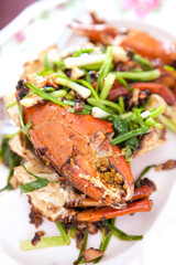 Black Pepper Crab, a rich and flavorful dish prepared with an authentic Asian recipe, is a delectable dish with meticulous preparation.