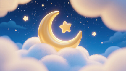 Fototapeta premium moon and stars