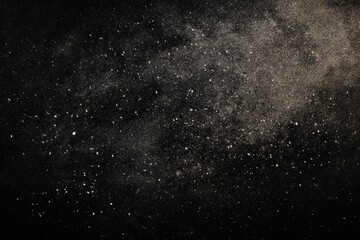 grunge overlay effect with scratch and dust on black background, retro noisy grain dust texture for film or photo overlay effect on black background, old photo overlay texture