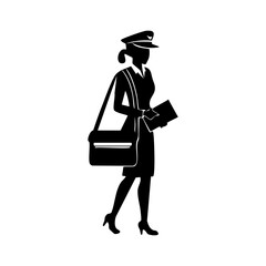 Fashionable Woman Posing Icon