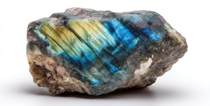 Raw, multicolored lapidary specimen