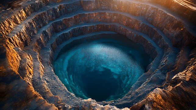Diamond Mine, Mirny, Russia, Aerial View, Natural Wonder, Industrial Site