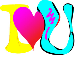 Colorful graphic of the phrase 