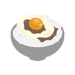 卵かけごはん　イラスト