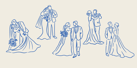 Whimsical Wedding Element Couple