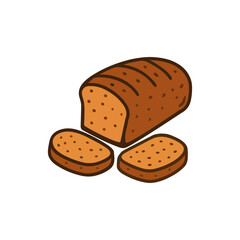 Roti Gambang Isolated on White Background