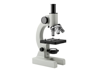 Isolated microscope for laboratory science for analysis, with scientific lens to experiment