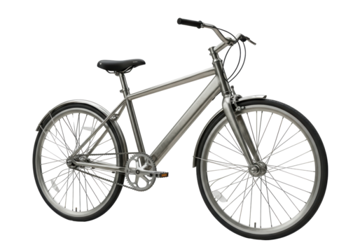 Isolated step-through bicycle for casual riding in urban environments and recreation outdoors