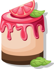 vector illustration of a bakery sweet cake