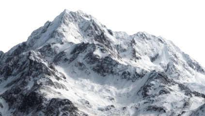 Snowy mountain peak