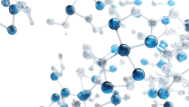 Abstract molecular structure illustration