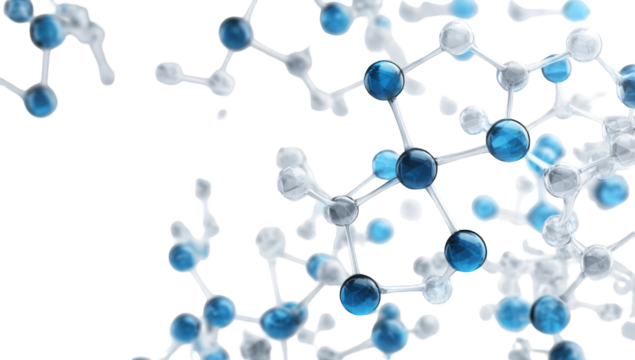 Abstract molecular structure illustration