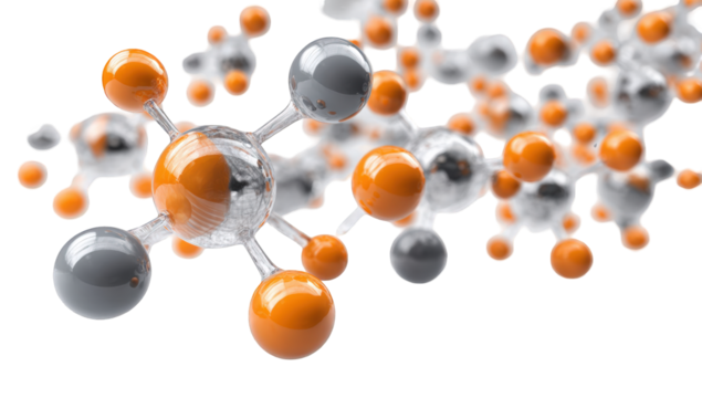 Abstract molecular structure (7) - Powered by Adobe