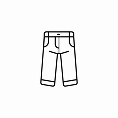 blue jeans pants icon sign vector