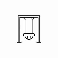 swing set for kids icon sign vector