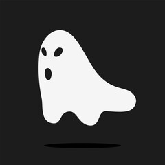 Halloween Ghost Illustration in Spooky Style for Holiday Decoration and Horror Design
