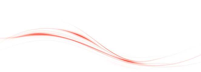 Glowing red speed lines PNG. Futuristic motion effect with neon rays. High-tech digital highway, fast-moving cyber road.
