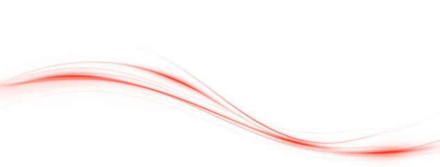 Glowing red speed lines PNG. Futuristic motion effect with neon rays. High-tech digital highway, fast-moving cyber road.