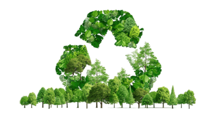 Recycled Green Forest Symbol
