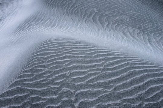 Sand ripples and textures at Wharariki Beach New Zealand